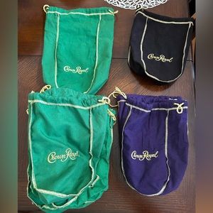 Lot of Crown Royal bags